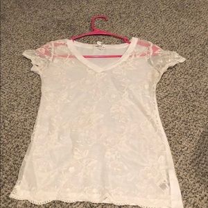 Super classy sheer white top